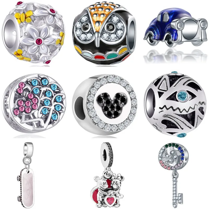 Новинка хрустальные брелки в виде совы дерева с искусственным жемчугом глаза