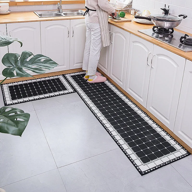 

Modern Geometric Carpets Kitchen Mat Anti-Slip Bathroom Carpet Home Entrance Hallway Door Mats Wardrobe Balcony Area Rugs