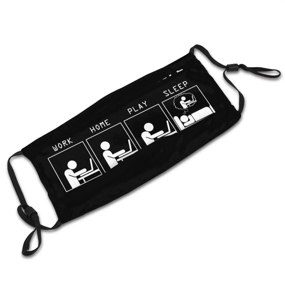 

Picture Custom Computer Programmer With Filters Face Mouth Mask Respirator Anti Bacterial Haze Mouth Protection Cover