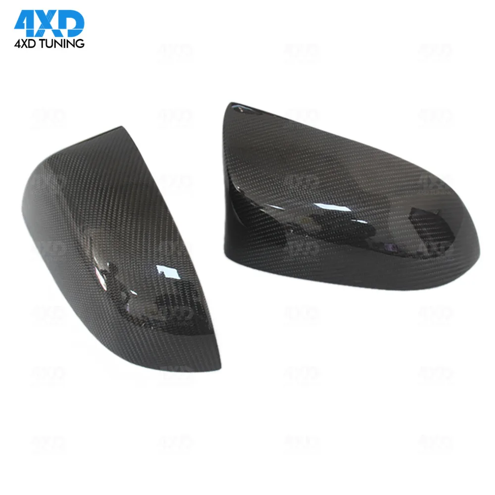 Глянцевый черный чехол X5M X6M для зеркала заднего вида из углеродного волокна BMW F85