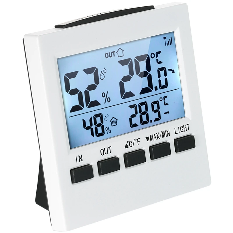 Promotion! Digital Wireless Thermometer Hygrometer Temperature Humidity Moisture Meter For Smart Home Vegetable Greenhouse Wareh |