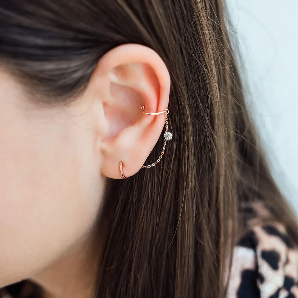 Сережки-клипсы из серебра 925 пробы с кристаллами | Украшения и аксессуары