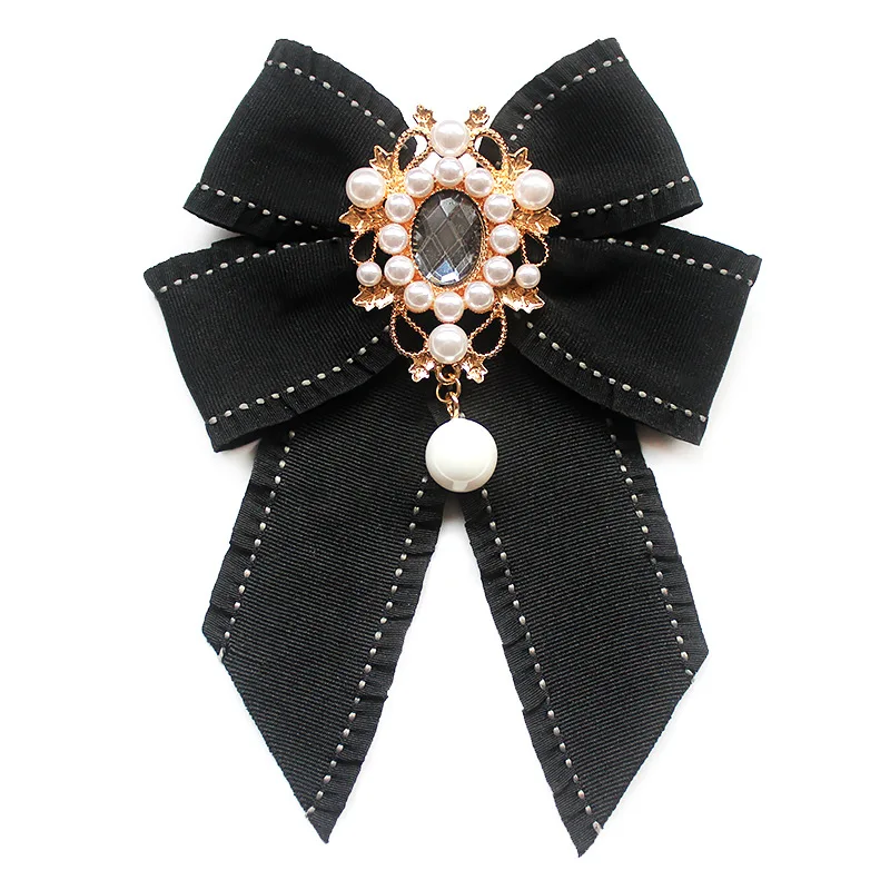 Новинка 2019 модная женская брошь в виде цветочной униформы черная белая полосатая