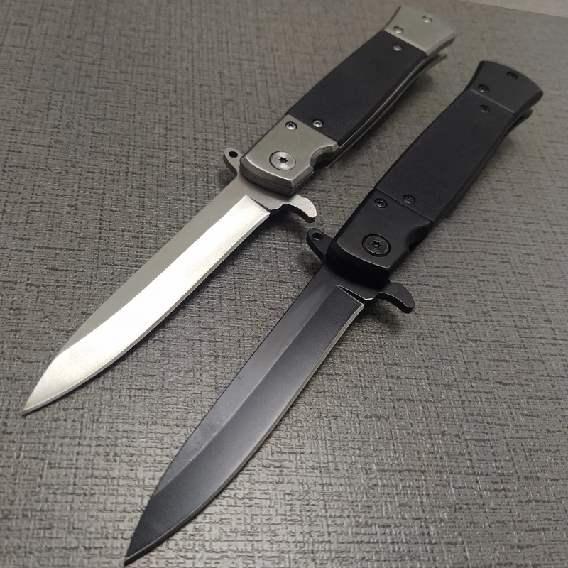 

8.6'' Damascus 5CR15MOV Blade Quick Open Knives Portable Tactical Folding Knife Camping Survival Pocket Knives Outdoor Tool EDC
