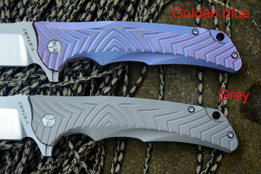 Y START LK5012 Танто VG10 Flipper Карманный складной Ножи шарикоподшипник фиолетовый или