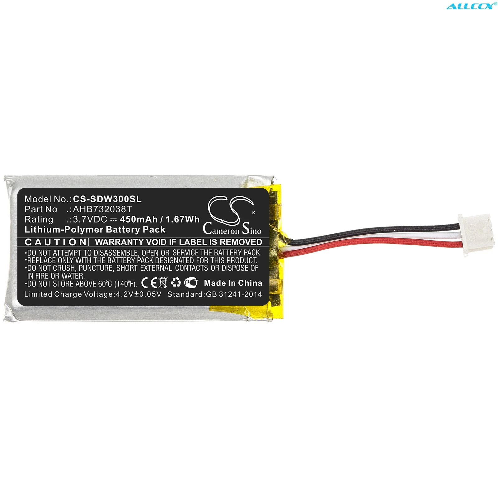 

Cameron Sino 450mAh Battery for Sennheiser SDW 30,SDW 60,SDW 5066,SDW 5065,SDW 5064,SDW 5063,SDW 5036,5035,SDW Pro 1,SDW Pro 2