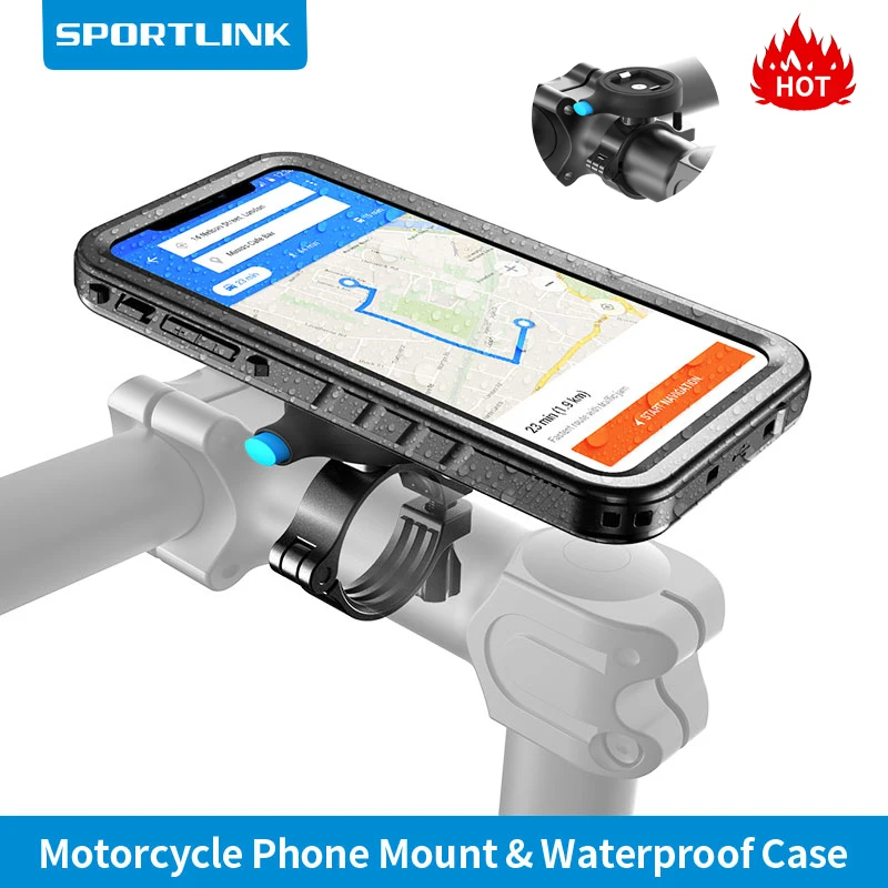 

Держатель для телефона RYWER, мотоциклетный, велосипедный, алюминиевый, для iPhone 13, 12, 11 Pro Max, XS, XR, 6, 7, 8 Plus, водонепроницаемый чехол