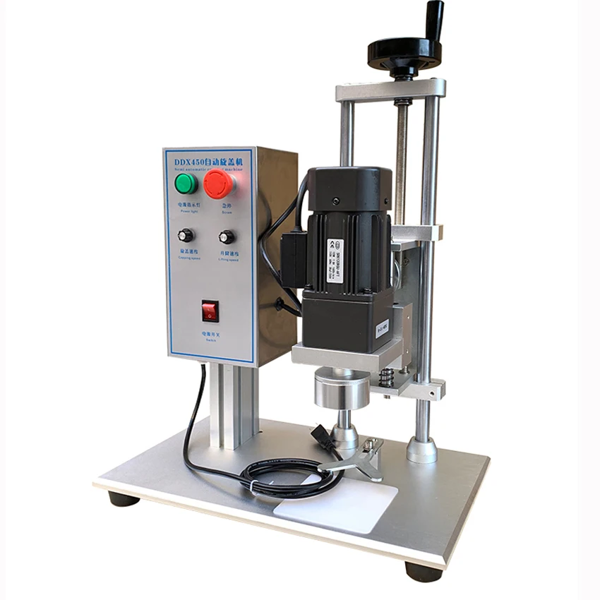 1PC Automatic capping machine round caps diameter 10-50mm screw capper bottle cap lid electric 220V DDX-450 | Инструменты