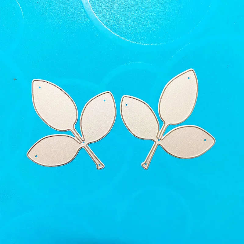 

YINISE SCRAPBOOK Metal Cutting Dies For Scrapbooking Stencils 2PCS LEAVES DIY PAPER Album Cards CRAFT Making Embossing Die CUT