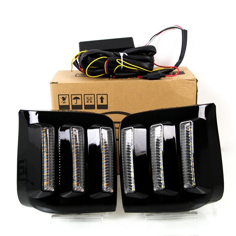 

2Pcs for 2016-2017 Kia K3 Daytime Running Lights, Modified Mustang Yellow Light Steering LED