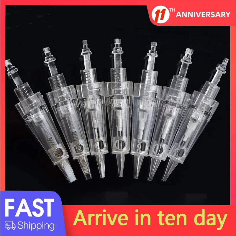 

50pcs Tattoo Needles 1p Cartridge disposable Sterlized Permanent makeup Needles Eyebrow For Tattoo Machine pen Hight Quality