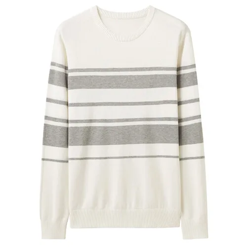 Giordano мужские свитера контрастный Crewneck трикотажный пуловер Хлопок легкий стретехи Blusa De Frio Masculino 31059802 - Цвет: 10White