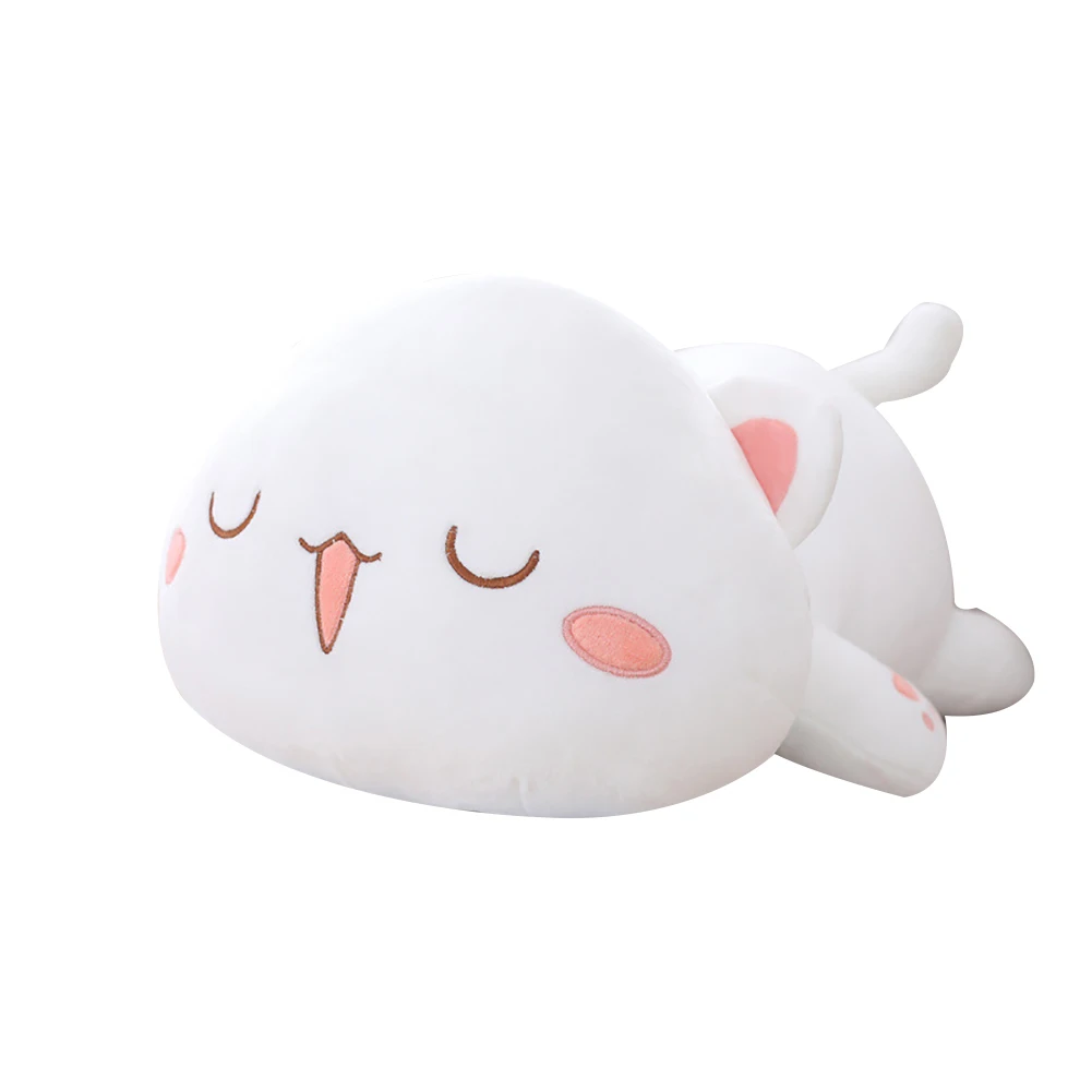 Kawaii Лежащая Кошка Животное Кукла Плюшевая мягкая подушка под спину Подушка детская игрушка подарок мягкая мультяшная Подушка подарок ребенку на Рождество новинка