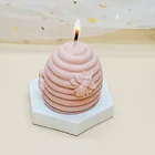 Силиконовая форма в виде сотовых пчелиных свечей для самостоятельного изготовления украшений для ароматерапии свечей, форма для мыла ручной работы, изготовление подарков