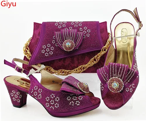 

doershow 2019 latest Italian hot Shoes with Matching Bag Italian Design African Nigeria Shoes and Bag Set for beautiful!HBZ1-20