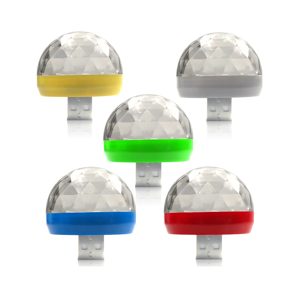Зарядных порта USB для автомобиля DJ окружающей среды светильник RGB светодиодный