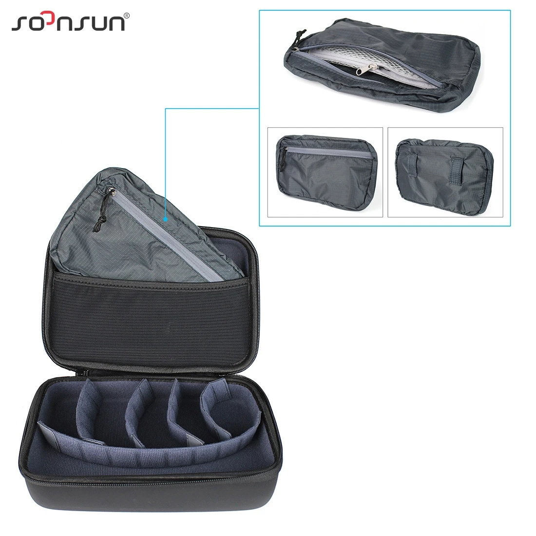 SOONSUN портативный водонепроницаемый противоударный защитный чехол для хранения