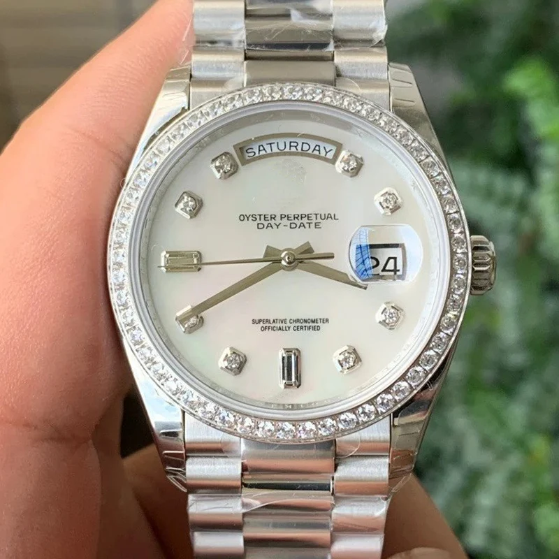 

Брендовые водонепроницаемые светящиеся часы, мужские повседневные часы, зеркальные автоматические механические наручные часы, мужские ча...