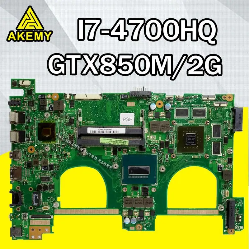

N550JV материнская плата для ноутбука For Asus VivoBook N550JK N550JX Q550JV G550JK оригинальная материнская плата GTX850M/2G I7-4700HQ