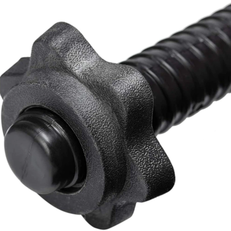 

1 Pair Dumbbell Bars for Exercise Collars Weight Lifting Standard Adjustable Threaded Dumbbell Handles 45cm