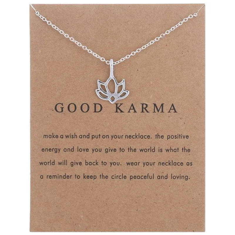 Модное ожерелье с подвеской в виде лотоса буддизма йоги энергии женская колье