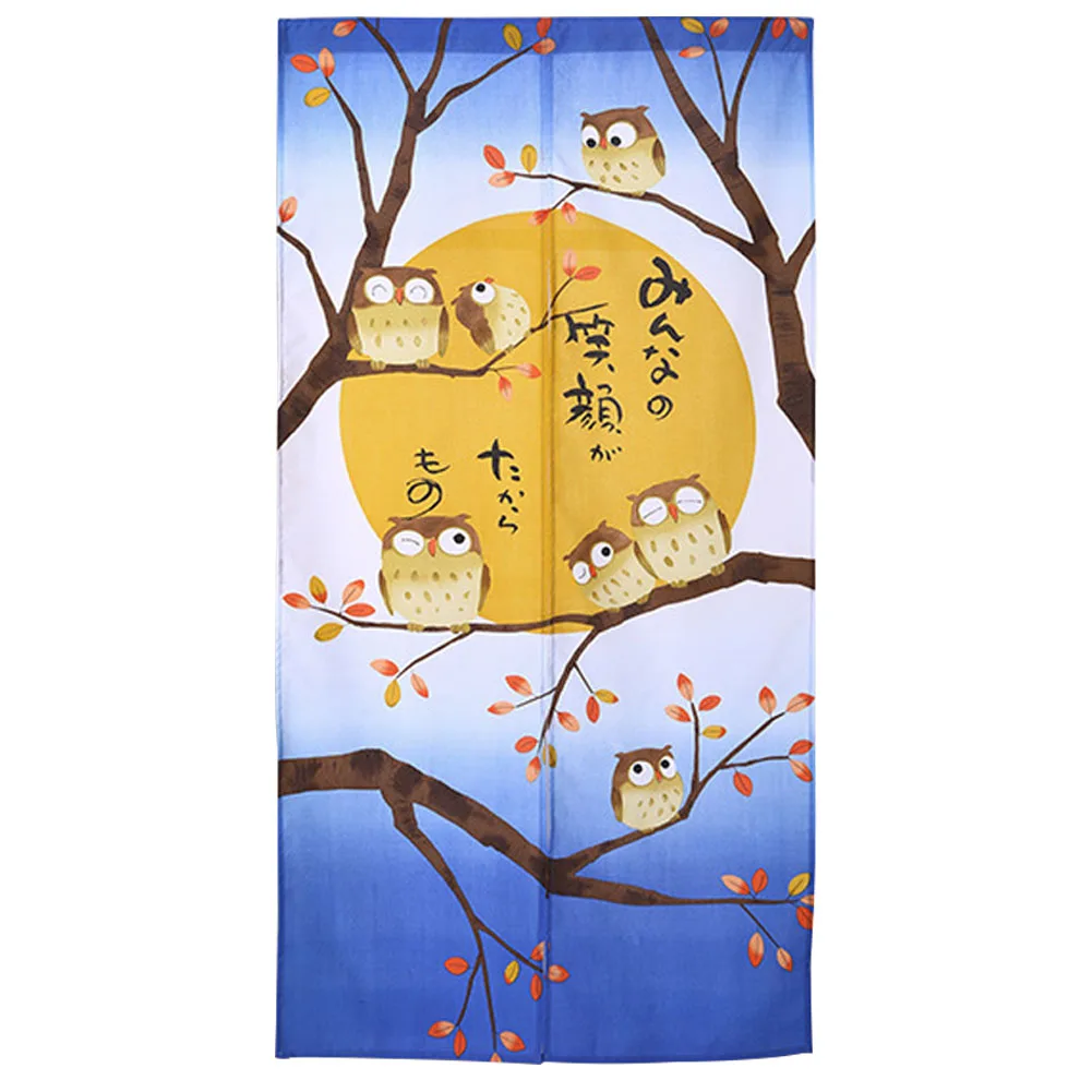 Разделительная полуподвесная декоративная японская занавеска на дверь в