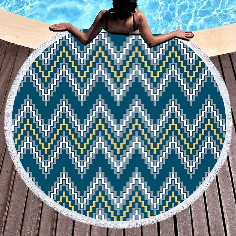 Пляжное полотенце из микрофибры в стиле бохо большое для волос пляжное йоги