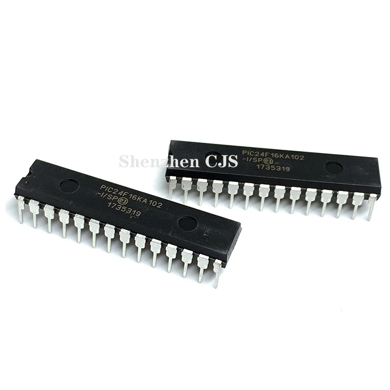 100% оригинальная фотовспышка PIC24F16KA102-I/SP IC MCU 16BIT 16KB FLASH 28SDIP | Электроника