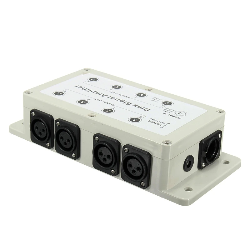 Dc12-24V 8-канальный выход Dmx Dmx512 светодиодный контроллер разделитель усилителя