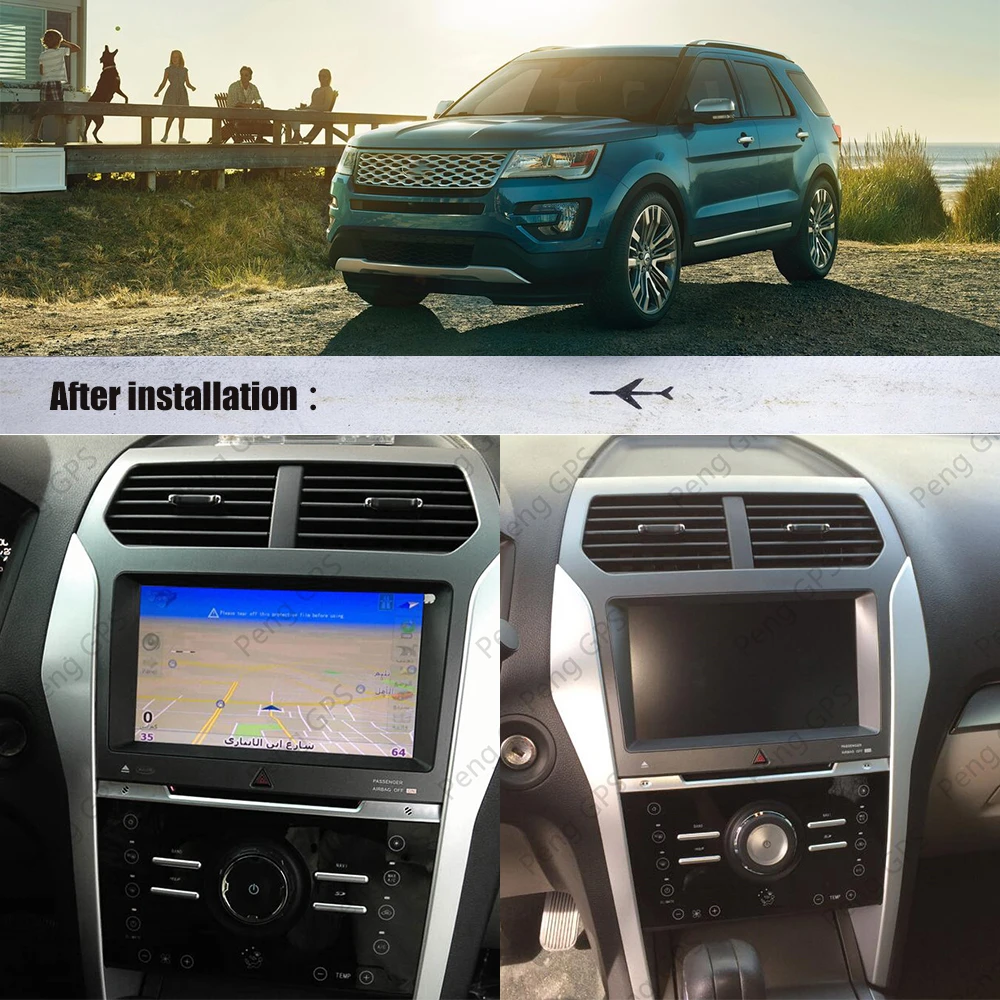 Для Ford Explorer 2011 2012 2013 2014 2015 2016 2019 автомобильный мультимедийный плеер 9 &quotAndroid