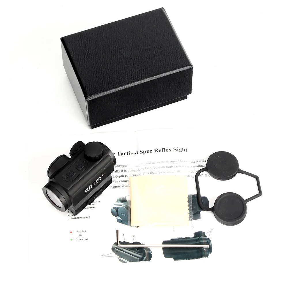 Тактическая Охота SUTTER 1X21 Spec Reflex 5 MOA Red Dot прицел с быстроразъемным креплением Picatinny