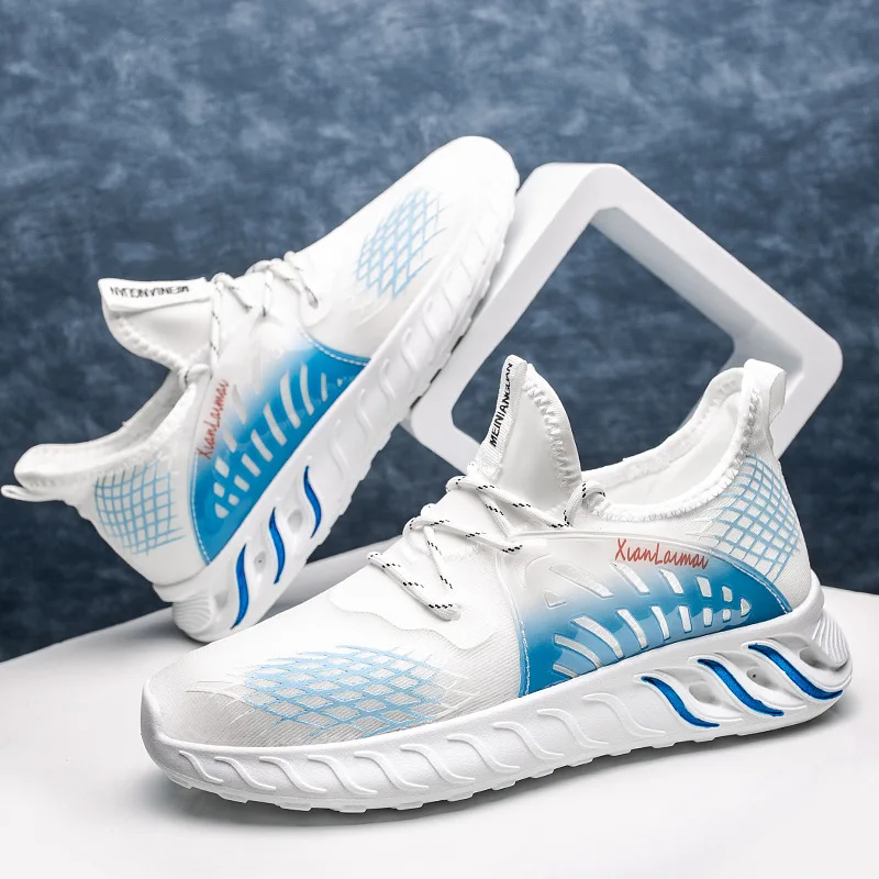 

Ice Silk Cloth Men's Sneakers Fashion Light Casual Shoes Wear-Resistant Outdoor Comfortable Lace Up Street Style Men's Shoes