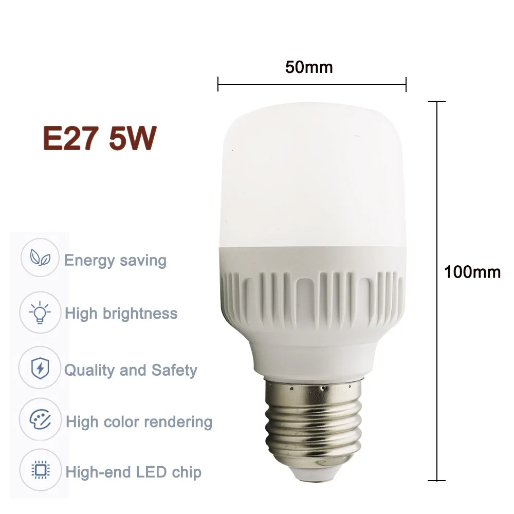 Светодиодный лампочка переменного тока 220 В 5 Вт светодиодный энергосберегающий