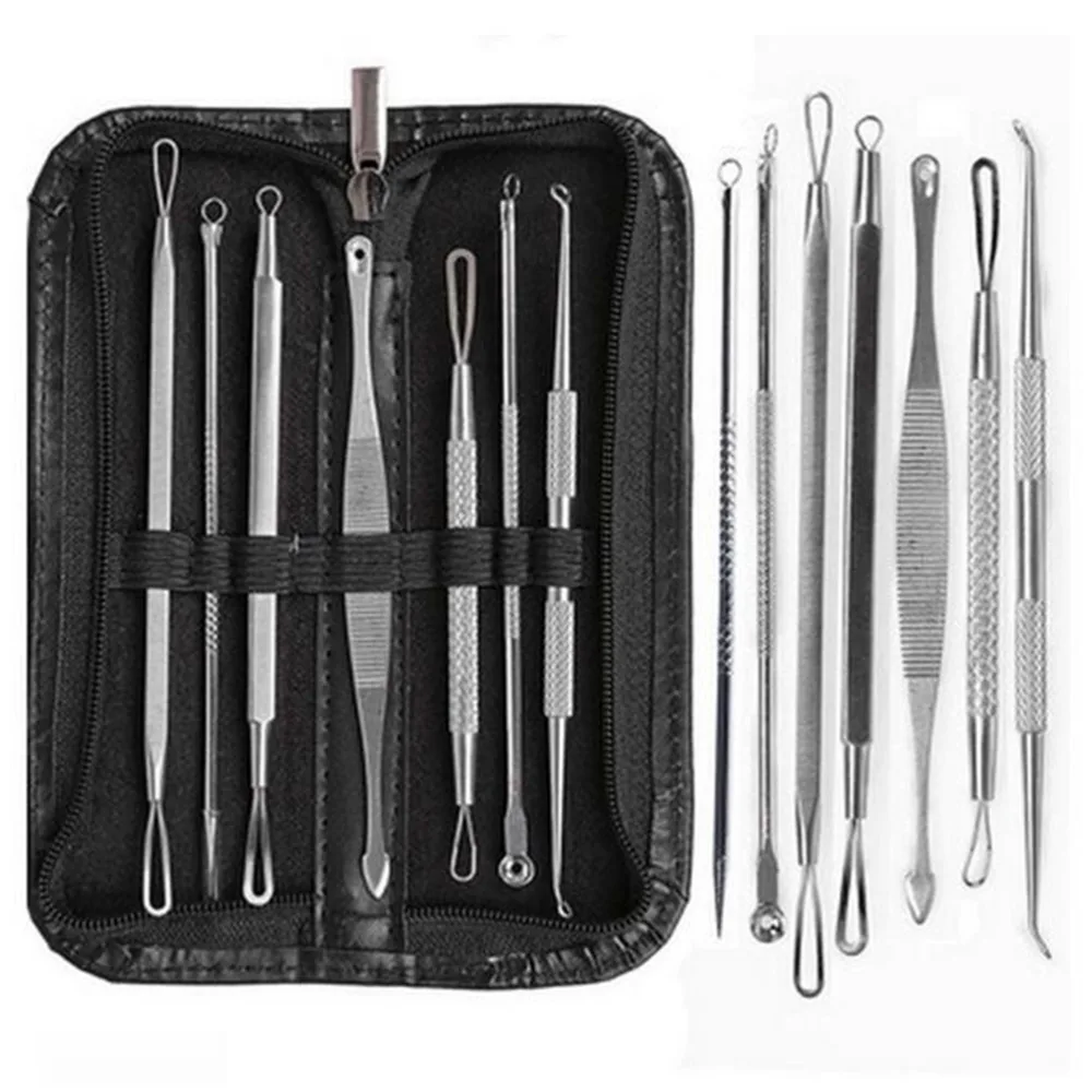 

1/7pcs New Pimple Spot Extractor Acne Blemish Needle Blackhead Remover Tool Pore Cleaner Blackhead Vacuum