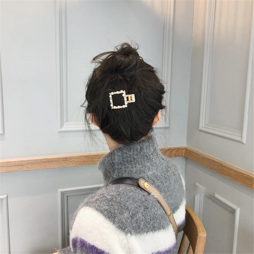 

Ins Fashion 1pc Women Girls Elegant Pearls Hair Clips Sweet Headwear Hair Ornament Hairpins Barrettes Headband Hair Accessories