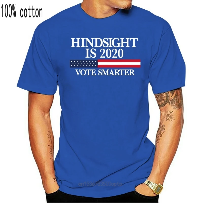 

New Black Hindsight Is 2021, Vote Smarter Design For Anti-Trump Voters 100% Cotton Oversized Tee Shirt