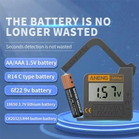 digital lithium battery capacity tester load analyzer for aaa aa 9v 1 5v button cell battery tester battery capacity checker