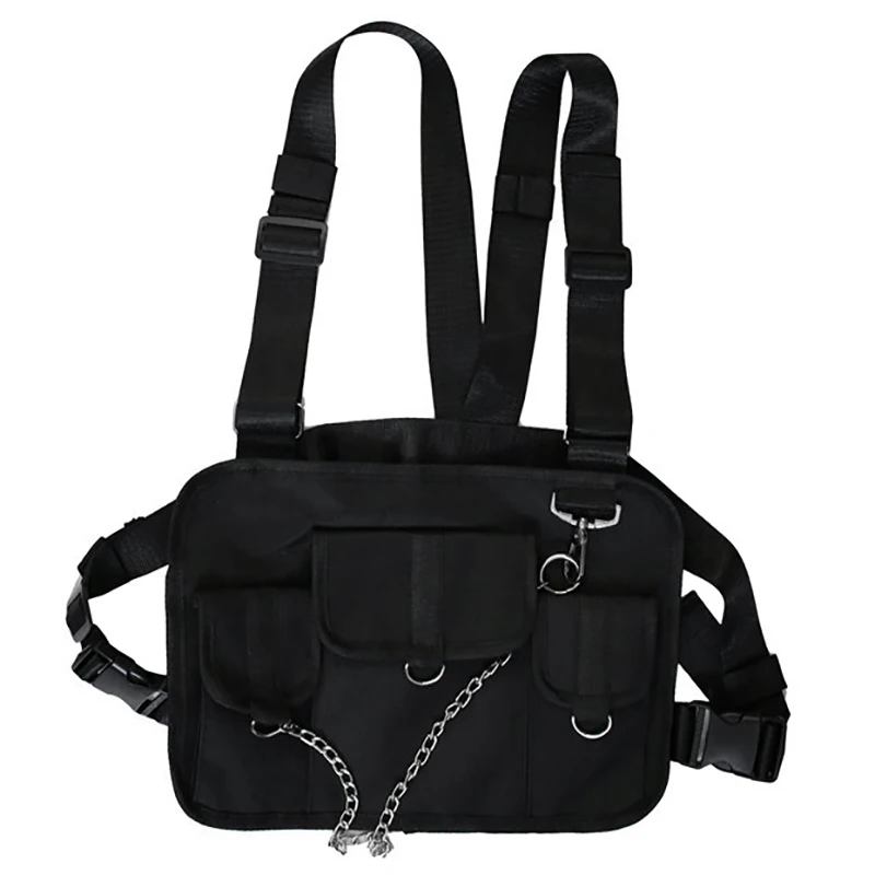 AUAU-нагрудная сумка для мужчин в стиле хип-хоп нагрудная жилет мужская и женская