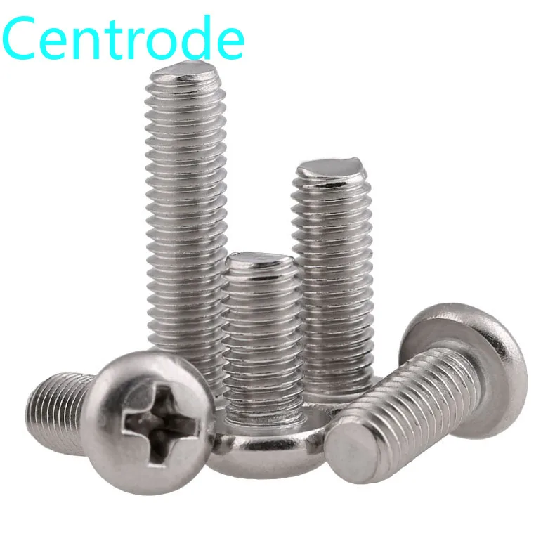 

304 stainless steel cross round head screw gb818 pan head cross machine screw PM Yuan machine m1-m3.0 40PCS