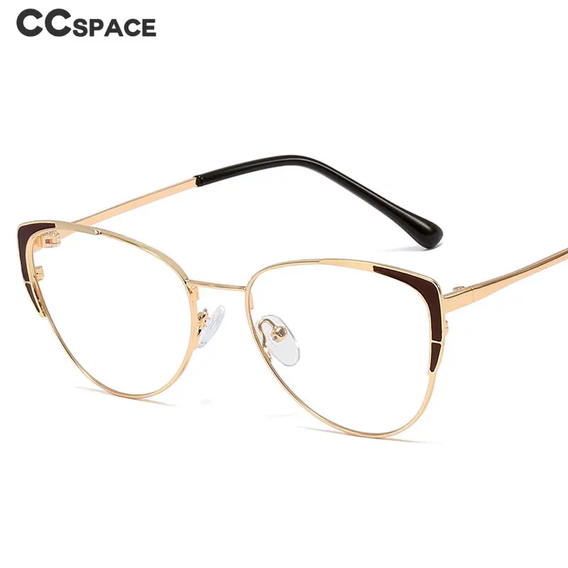45979 Ретро Художественный металлический кошачий глаз очки рамка для женщин оптика