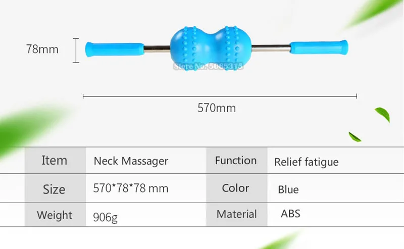 

Multifunctional Magnet Massage Roller Back Shoulder Muscle Relief Spine Pinching, Back Push Acupressure Massage Roller