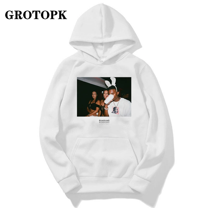 Винтажные мужские толстовки Cashcarti Playboi Carti в эстетике Осенние Топы с длинным