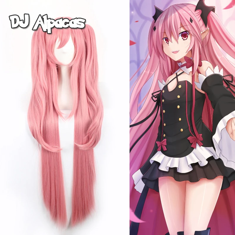 Длинный прямой парик Krul Tepes 100 см Owari no Seraph Of The End из синтетических волос для