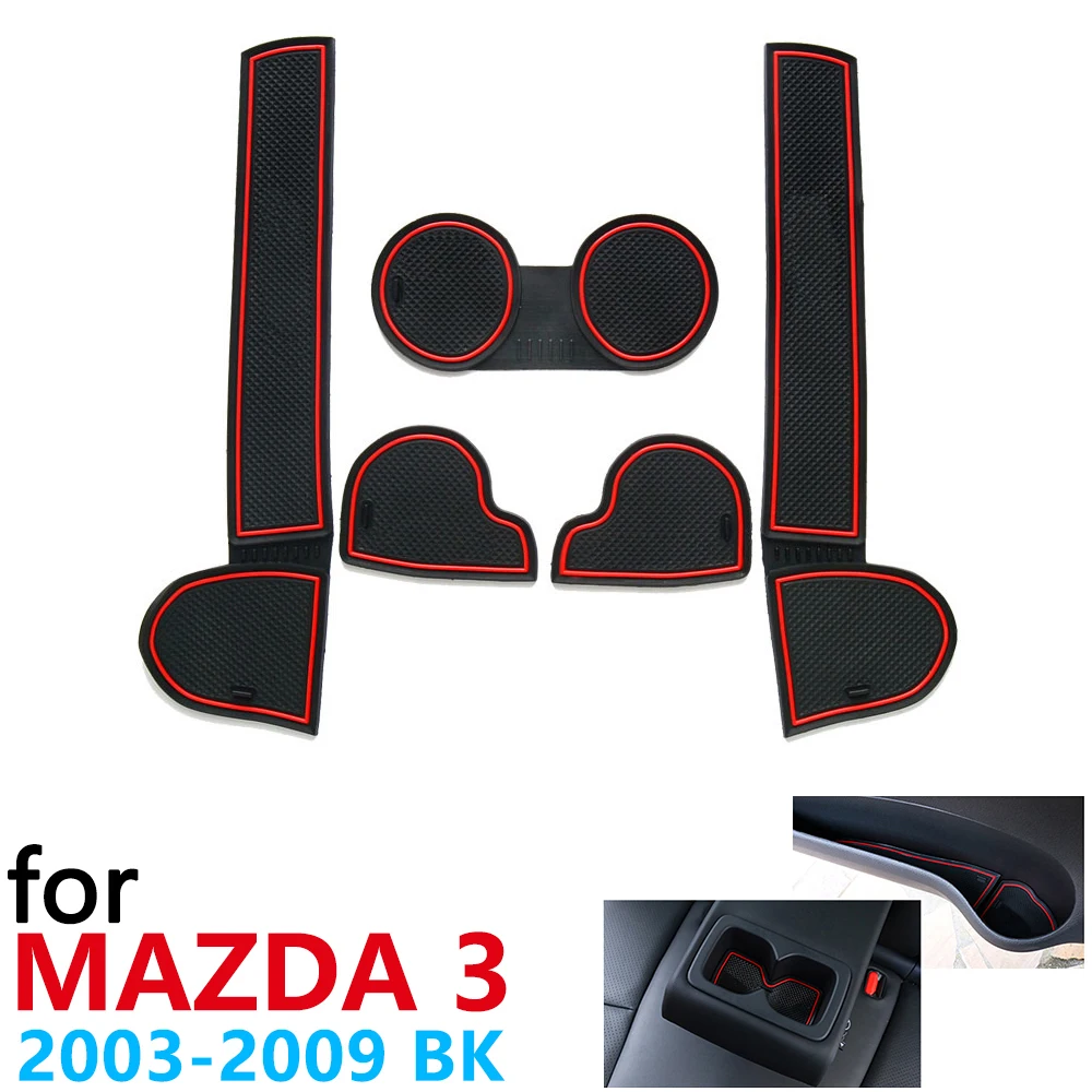 Противоскользящий резиновый коврик для двери Mazda 3 BK MPS 2003 ~ 2009 2004 2006 2008 аксессуары