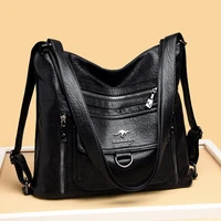 luxury women handbag leather backpack large capacity multifunction backpack high quality female shoulder bags female tote bag