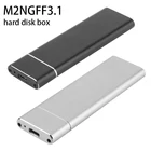 Чехол для твердотельного диска M2 NGFF, прозрачный корпус M.2 на USB Type C для жесткого диска, NGFF SATA B Key SSD Disk, твердый жесткий диск