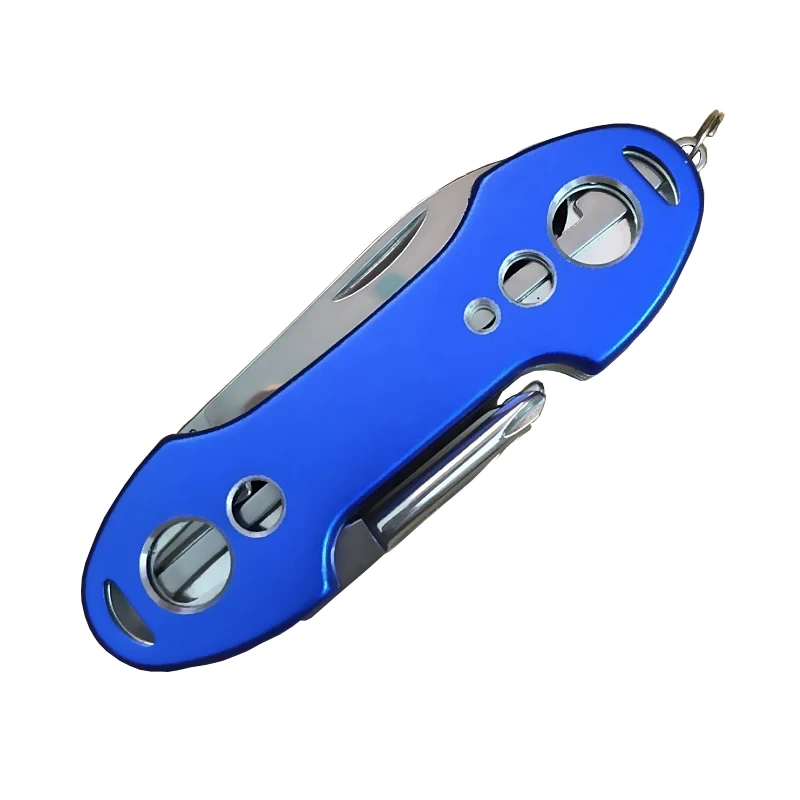 SK002-Blue Multi-Functional Swiss 91mm Folding Knife Stainless Steel Multi Tool Army Knives Pocket Hunting Outdoor Camping Survival Knife - Цвет: SK002-Blue