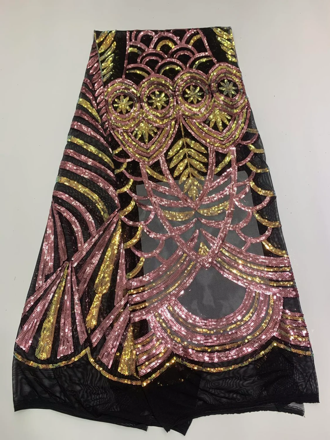 Африканская кружевная ткань высокого качества искусственная с вышивкой