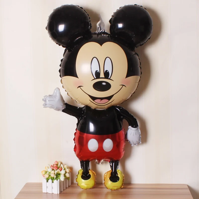 Mickey-1pcs Минни тема Микки уха воздушные шары для свадьбы вечеринки украшения шары вращающийся шар День рождения принадлежности для детей - Цвет: Mickey-1pcs
