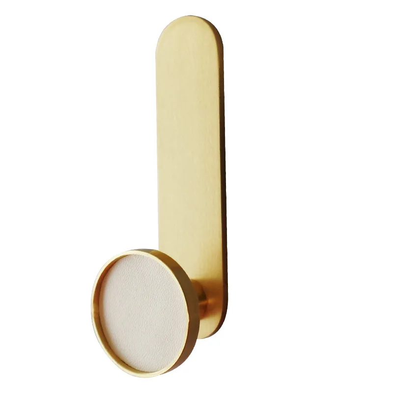

Nordic Creative Design Brass Decoration Nail-Free Hook Free Punch Toilet Hook Entrance Door Rear Coat Hook